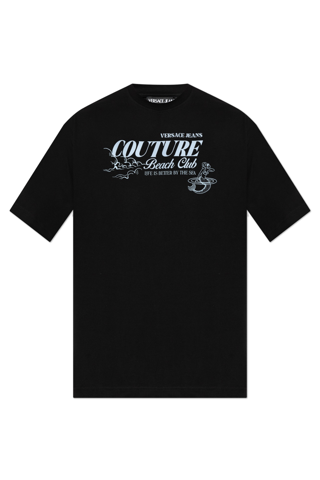 Black T-shirt with print Versace Jeans Couture - Vitkac PR
